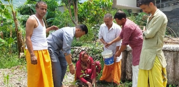 राजा VirBhadra Singh की स्मृति में लगाए फलदार वृक्ष